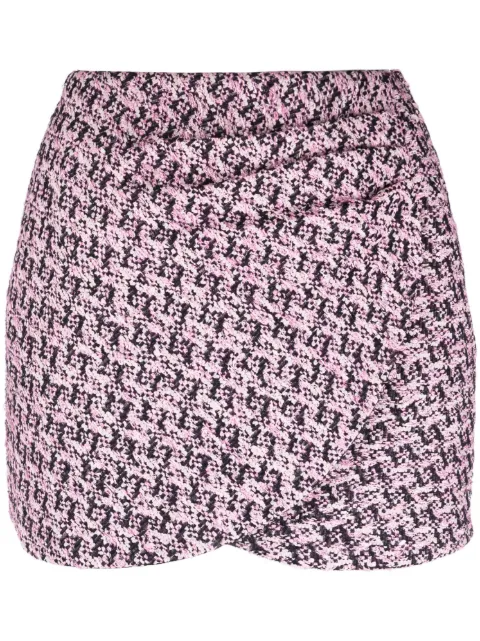 Alessandra Rich falda corta de tweed