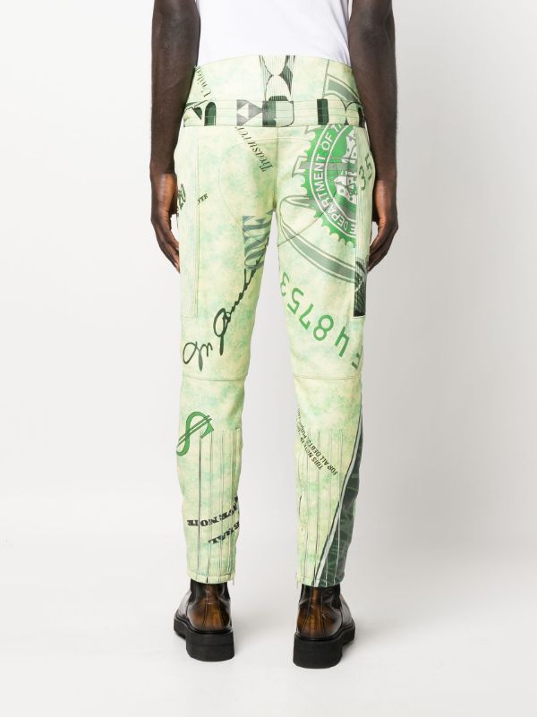 Dollar bill discount trousers moschino