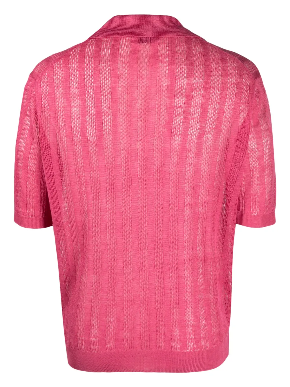 Ballantyne Geribbeld poloshirt - Roze