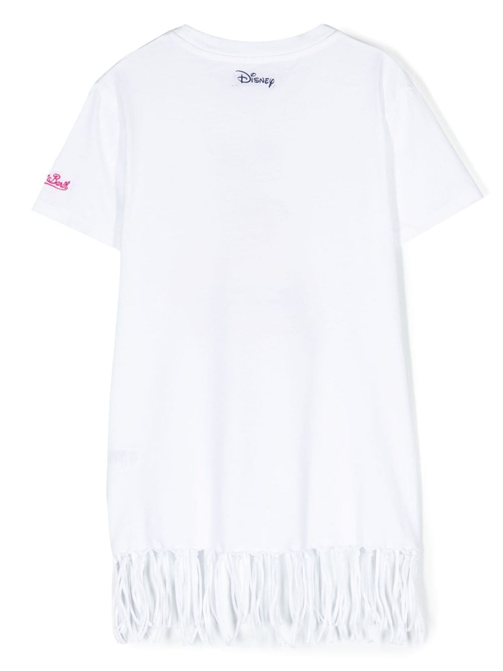 MC2 Saint Barth Kids T-shirtjurk met franjes - Wit