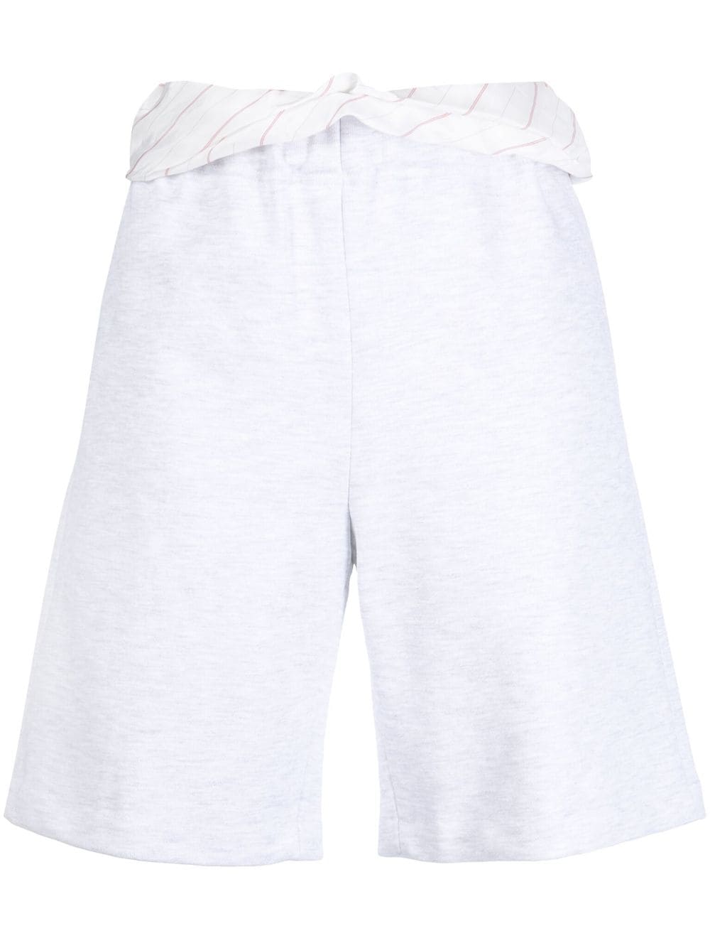 System Cotton Track Shorts In Grau