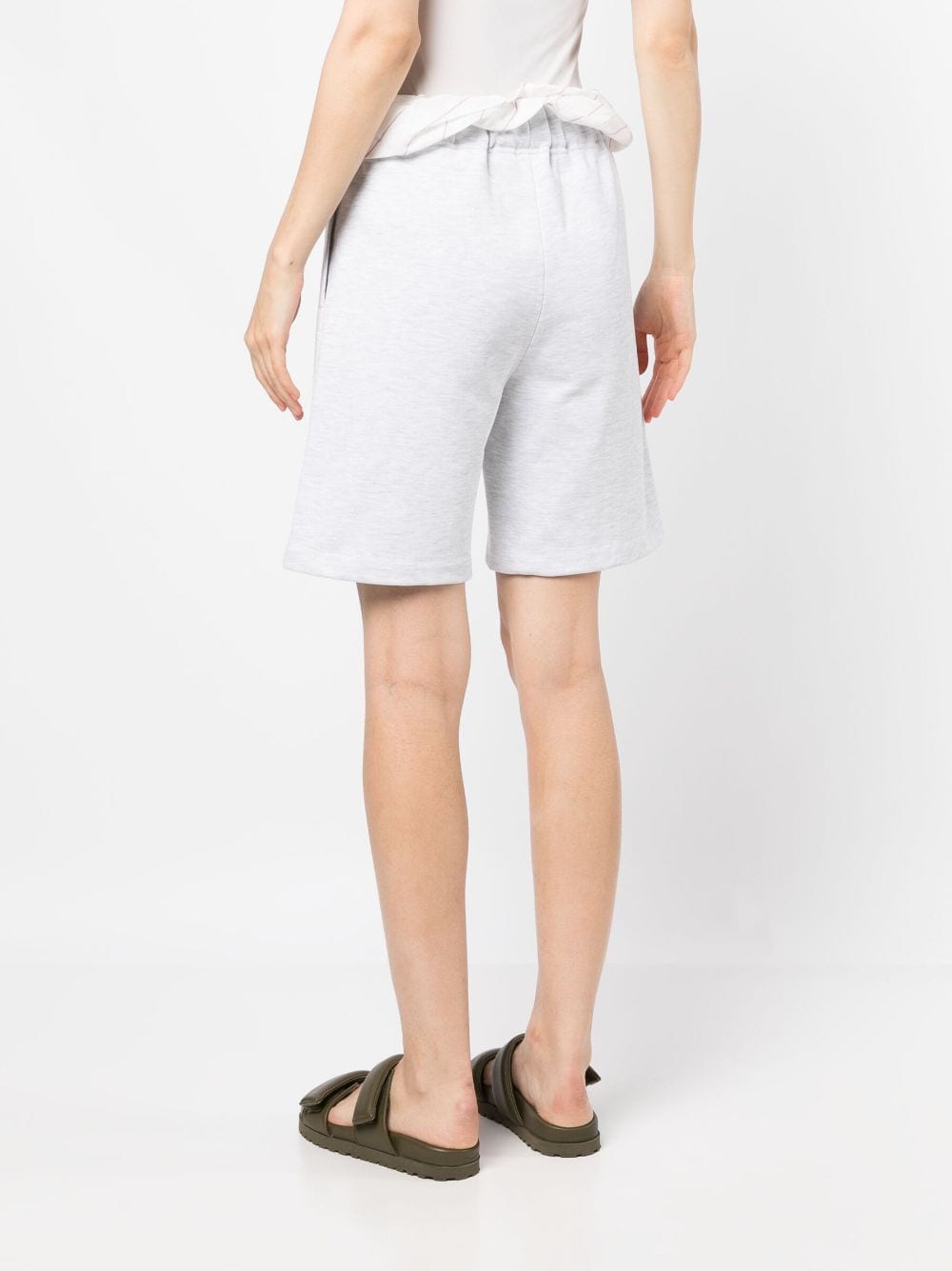 Shop System Cotton Track Shorts In Grau