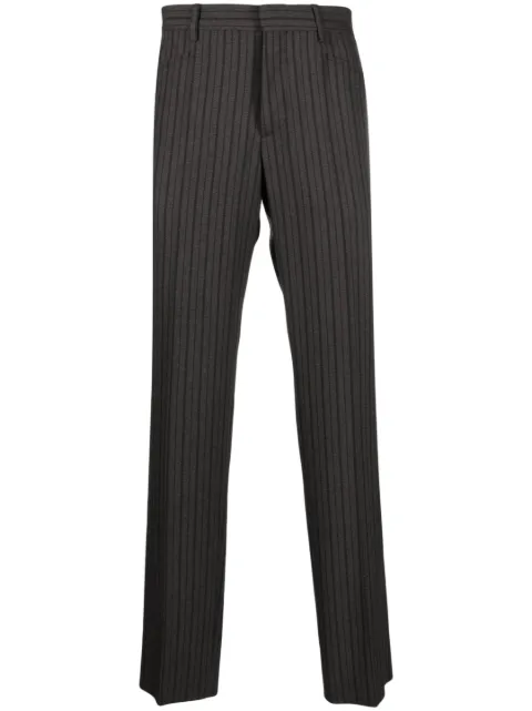 Moschino pantalones de vestir con rayas estampadas