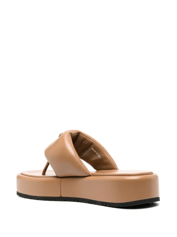 Prada Soft Padded Nappa Leather Sandals Farfetch