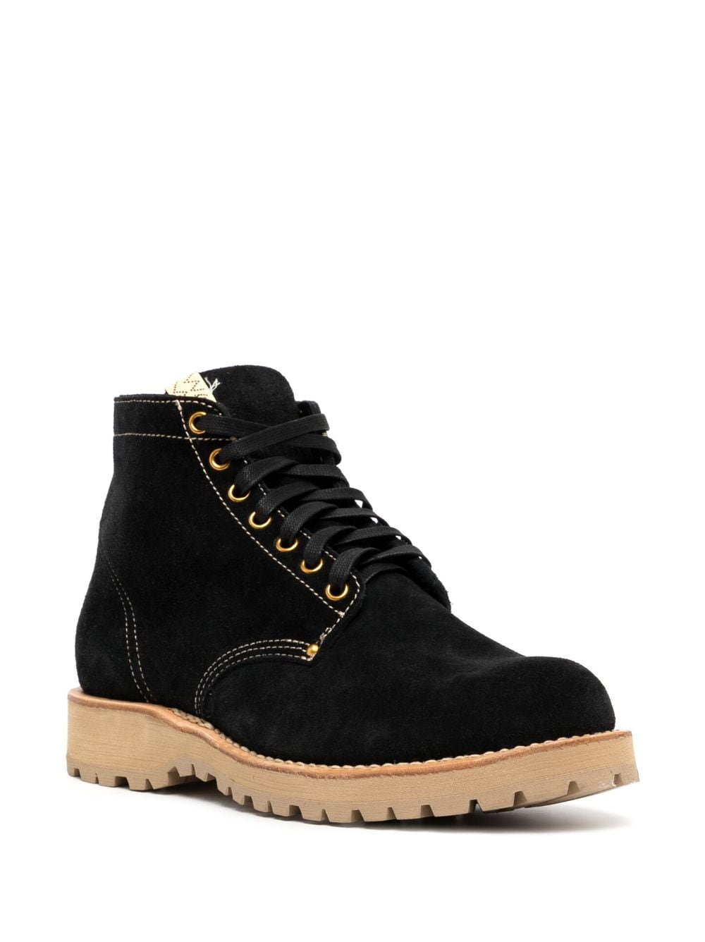 Shop Visvim Suede Lace-up Ankle Boots In Schwarz