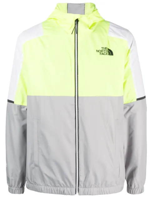 The North Face colour-block water-repellent windbreaker