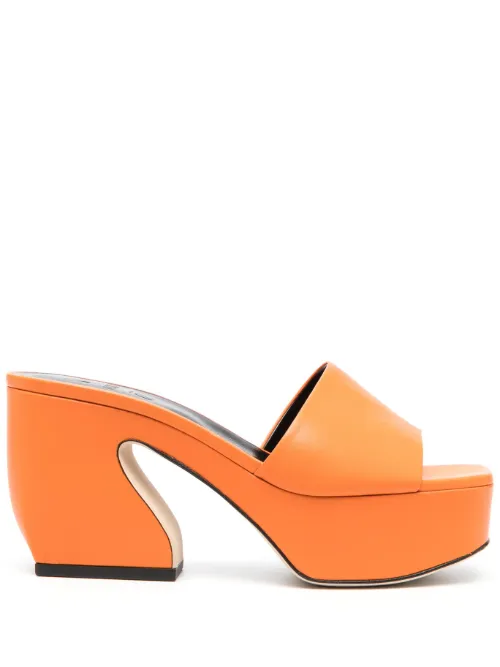 Mules à talon biseauté 95 mm - Si Rossi - Modalova