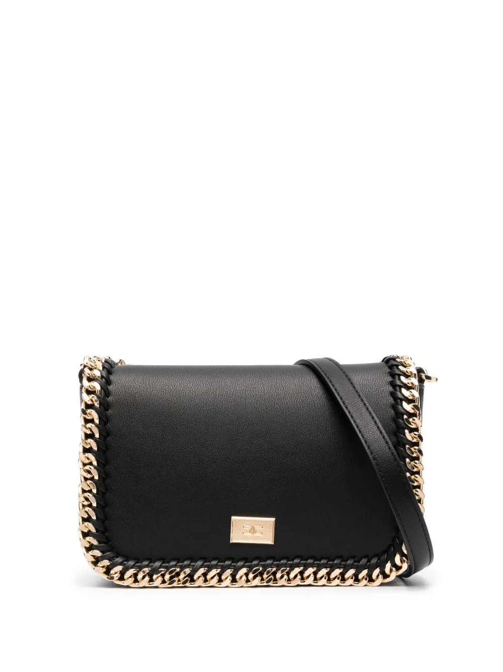 Elisabetta Franchi Black Crossbody Bag With Chain ModeSens