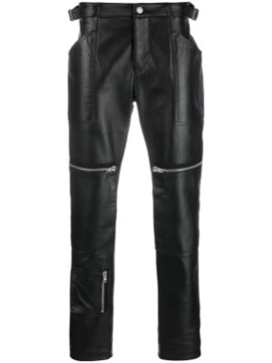 Moschino leather discount trousers