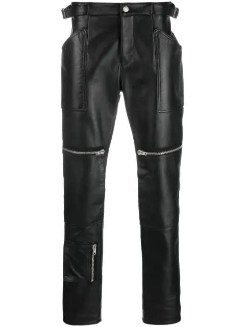 Moschino pantalones ajustados con cierre