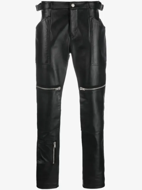 Moschino pantalones ajustados con cierre