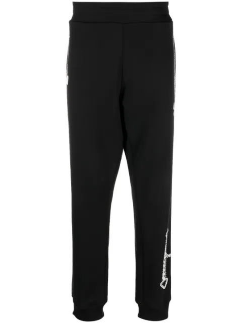 Moschino graphic-print organic-cotton track pants