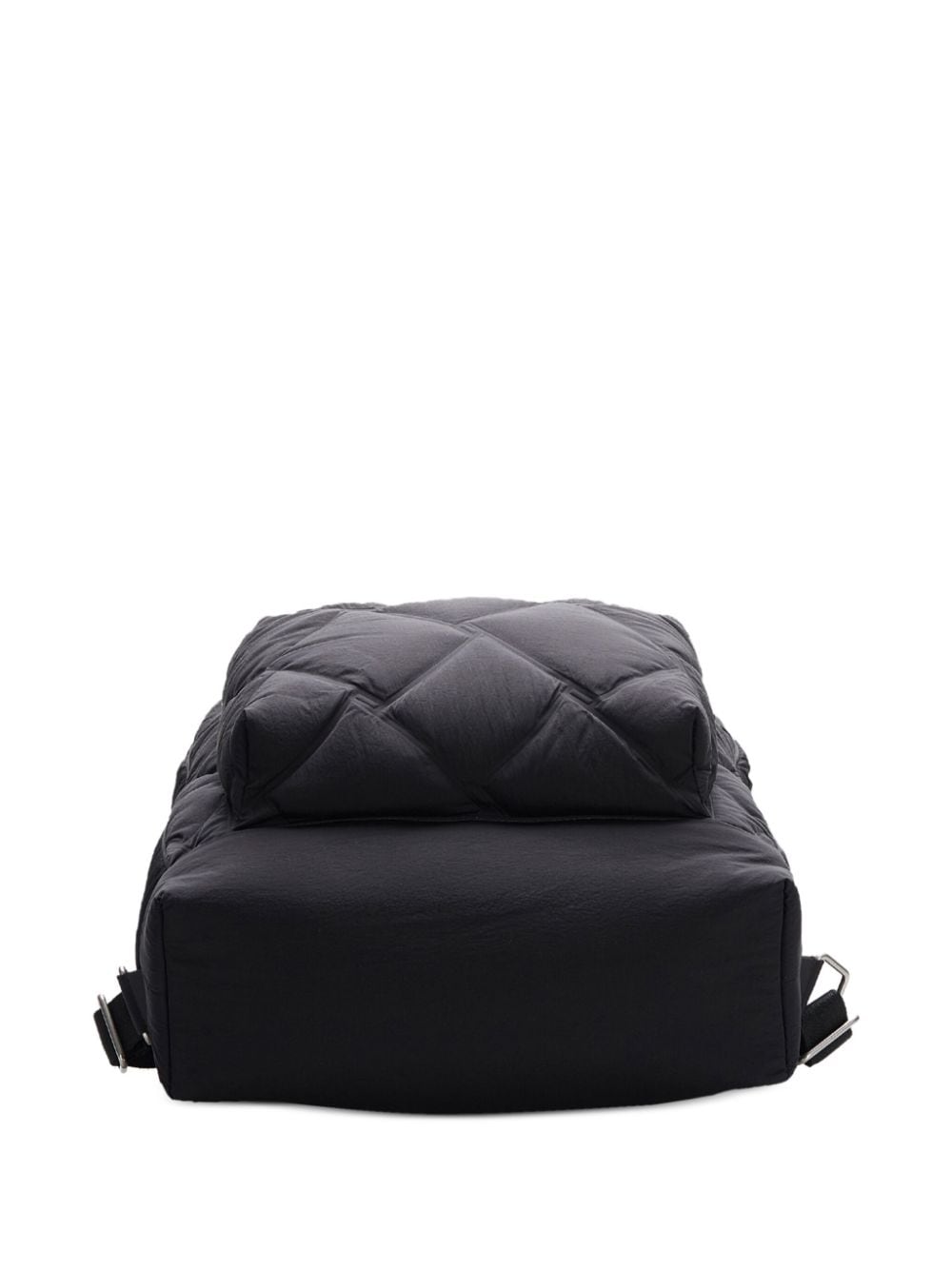 Pre-owned Bottega Veneta Maxi Intrecciato Backpack In Black