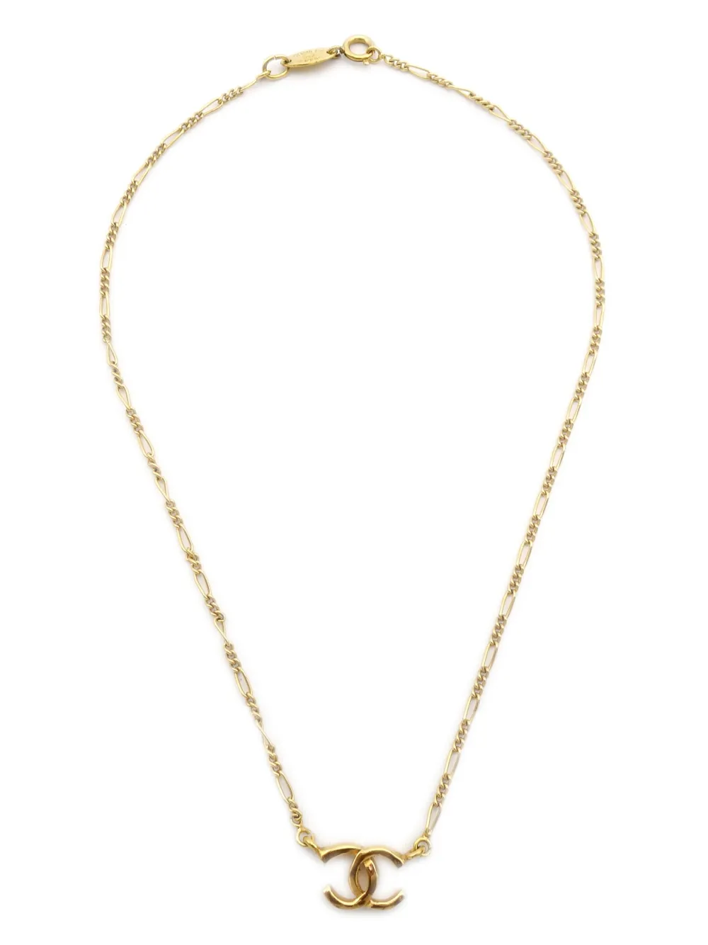 CHANEL Pre-Owned 1982 CC charm chain necklace