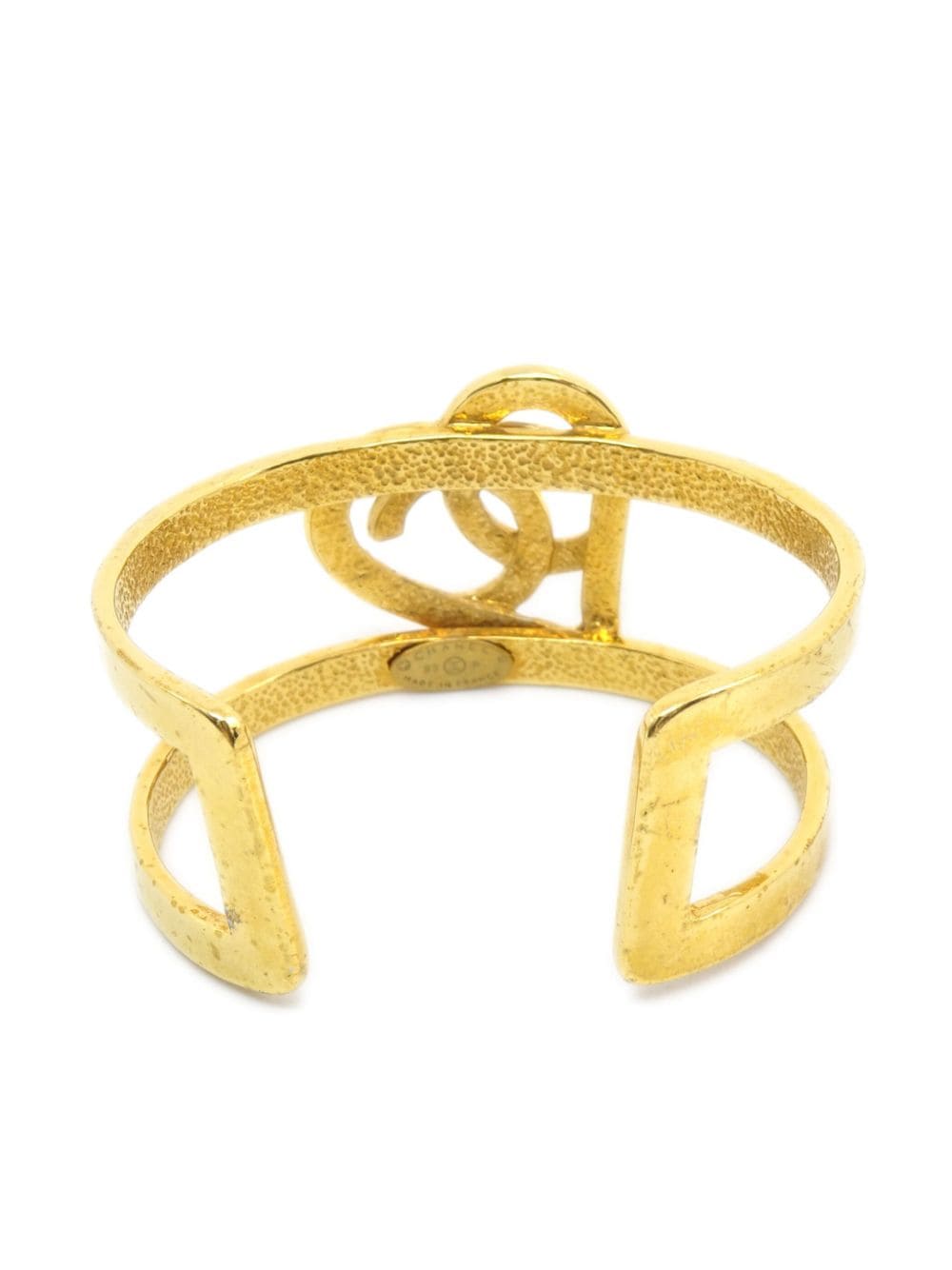 CHANEL Pre-Owned 1995 armband met hartmotief - Goud