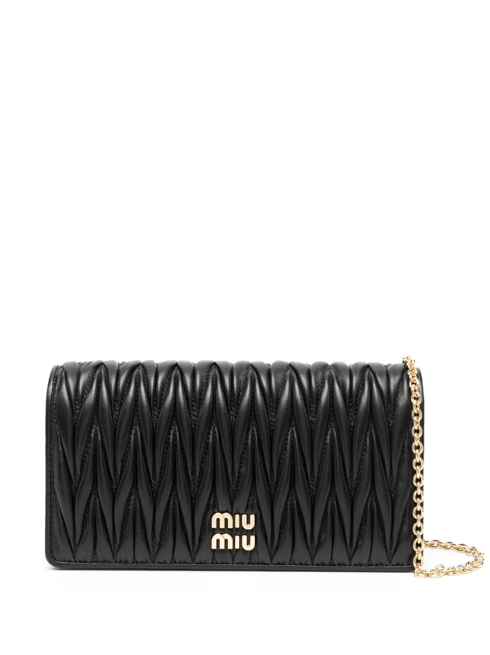 Miu Miu Matelassé Leather Clutch Bag Farfetch