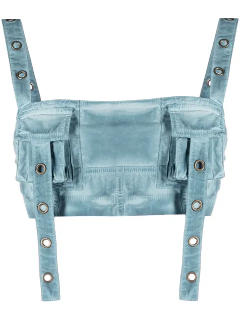 Blumarine eyelet-detail bandeau top 