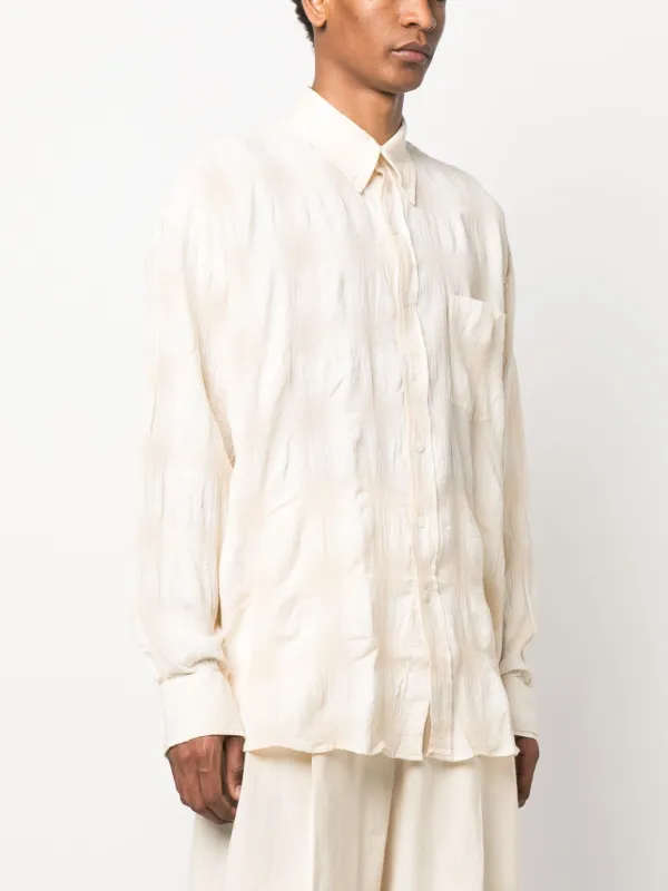 OUR LEGACY Crinkled Tonal Check Shirt - Farfetch