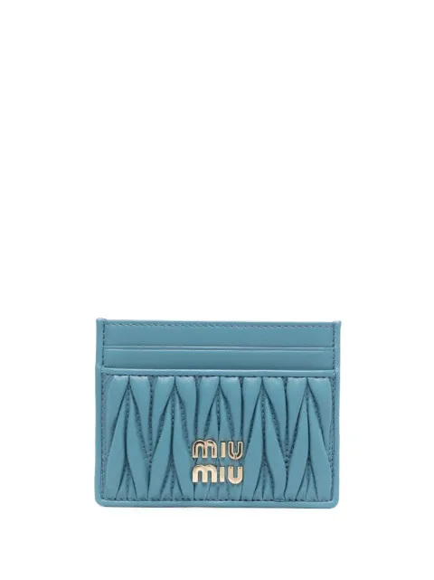 Miu Miu Kartenetui aus Matelasse-Leder