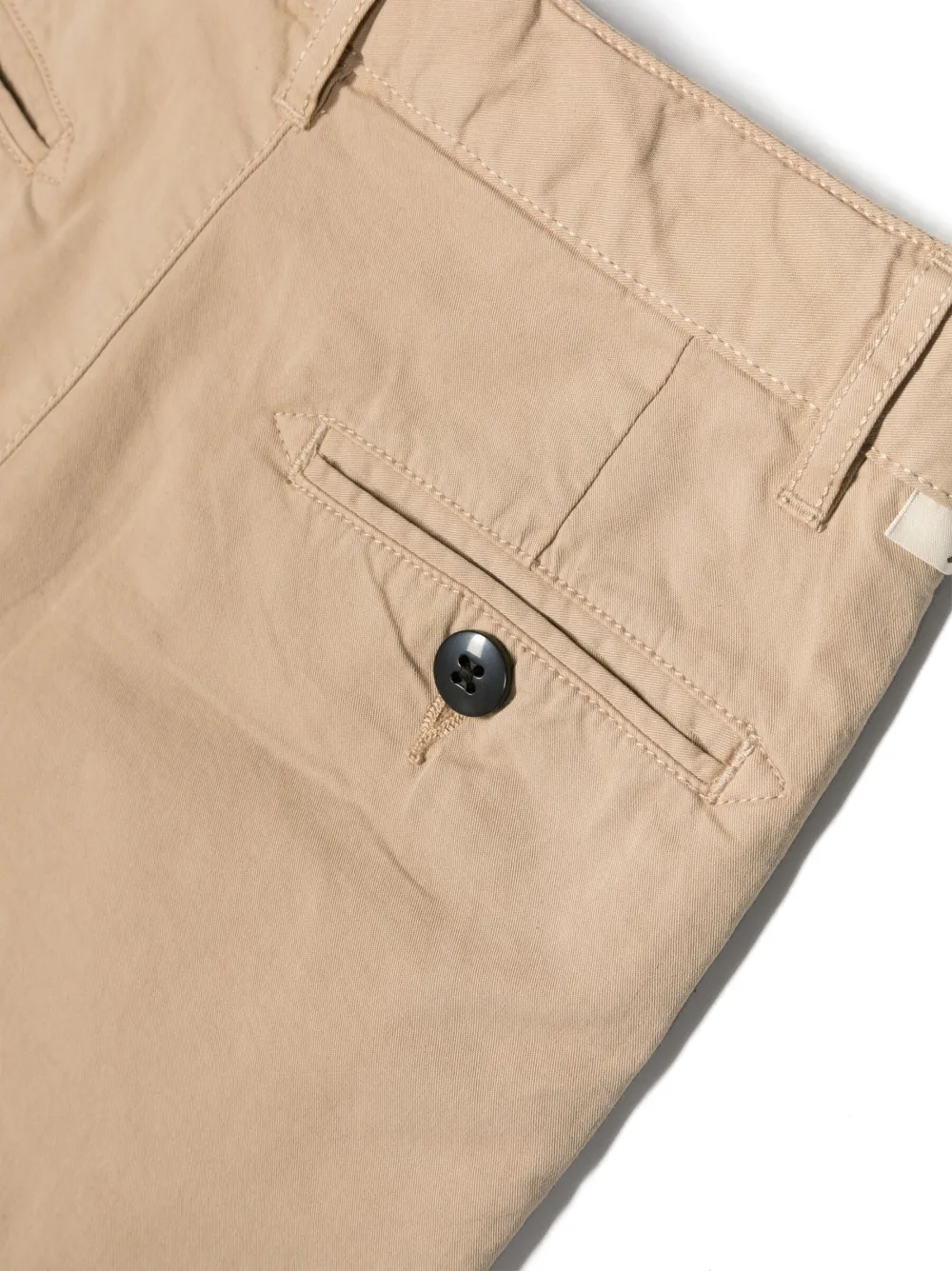 Shop Bellerose Chino Cotton Shorts In Neutrals