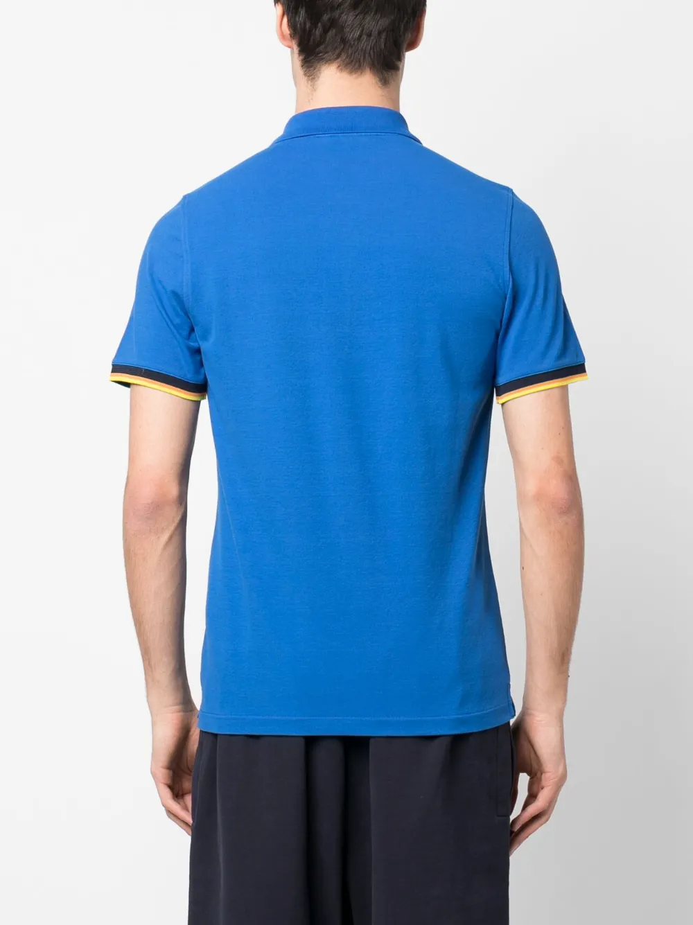 K-Way Poloshirt met logopatch Blauw