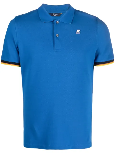 K-Way logo patch polo shirt