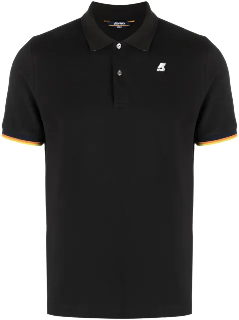 K-Way logo patch polo shirt