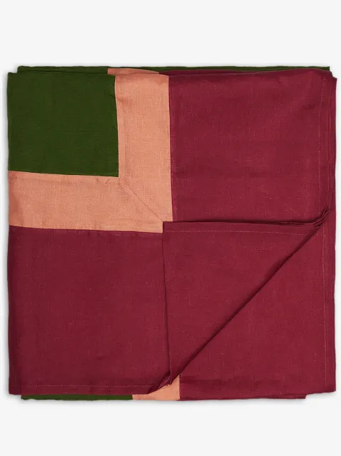La DoubleJ Rainbow linen tablecloth