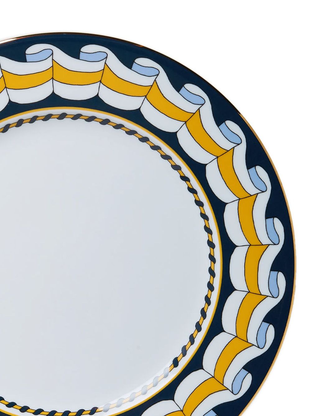Shop La Doublej Patterned Porcelain Charger Plate In White