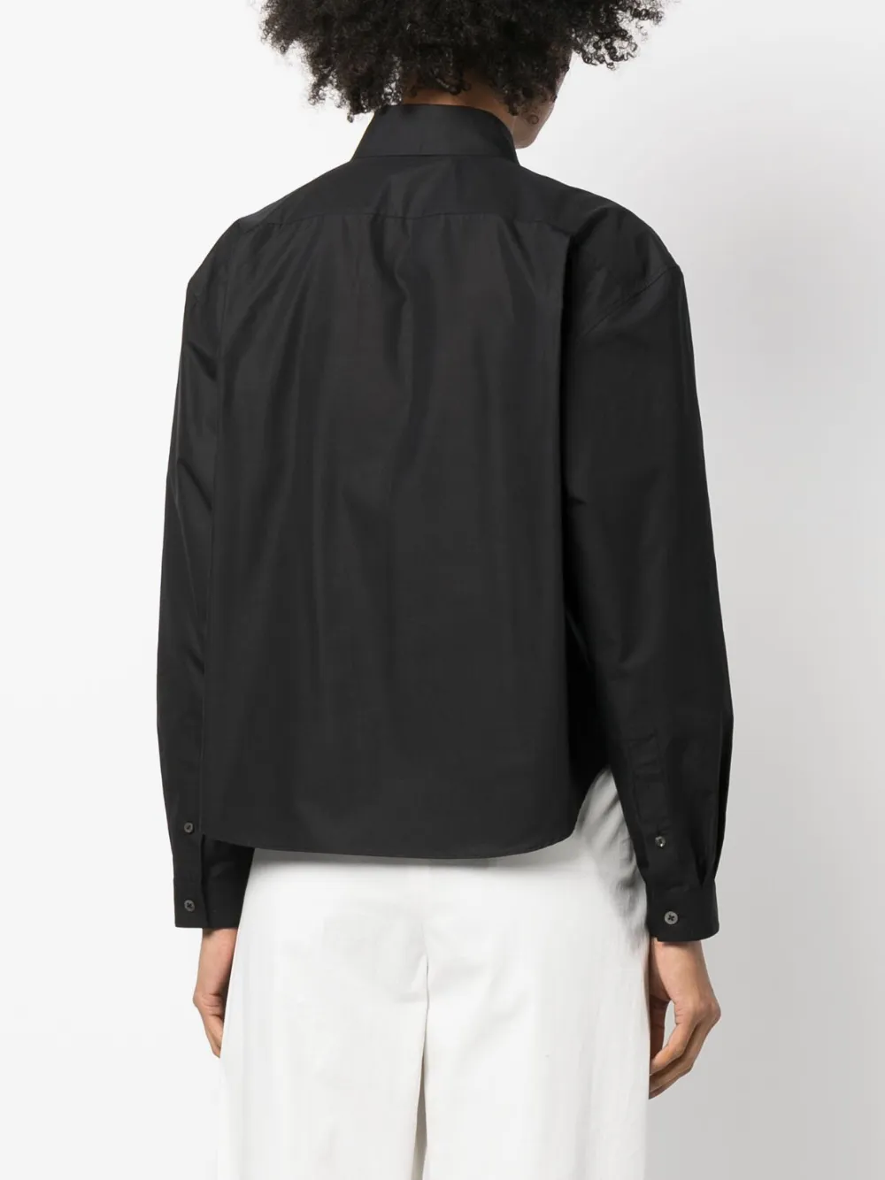 The Row Katoenen blouse Zwart