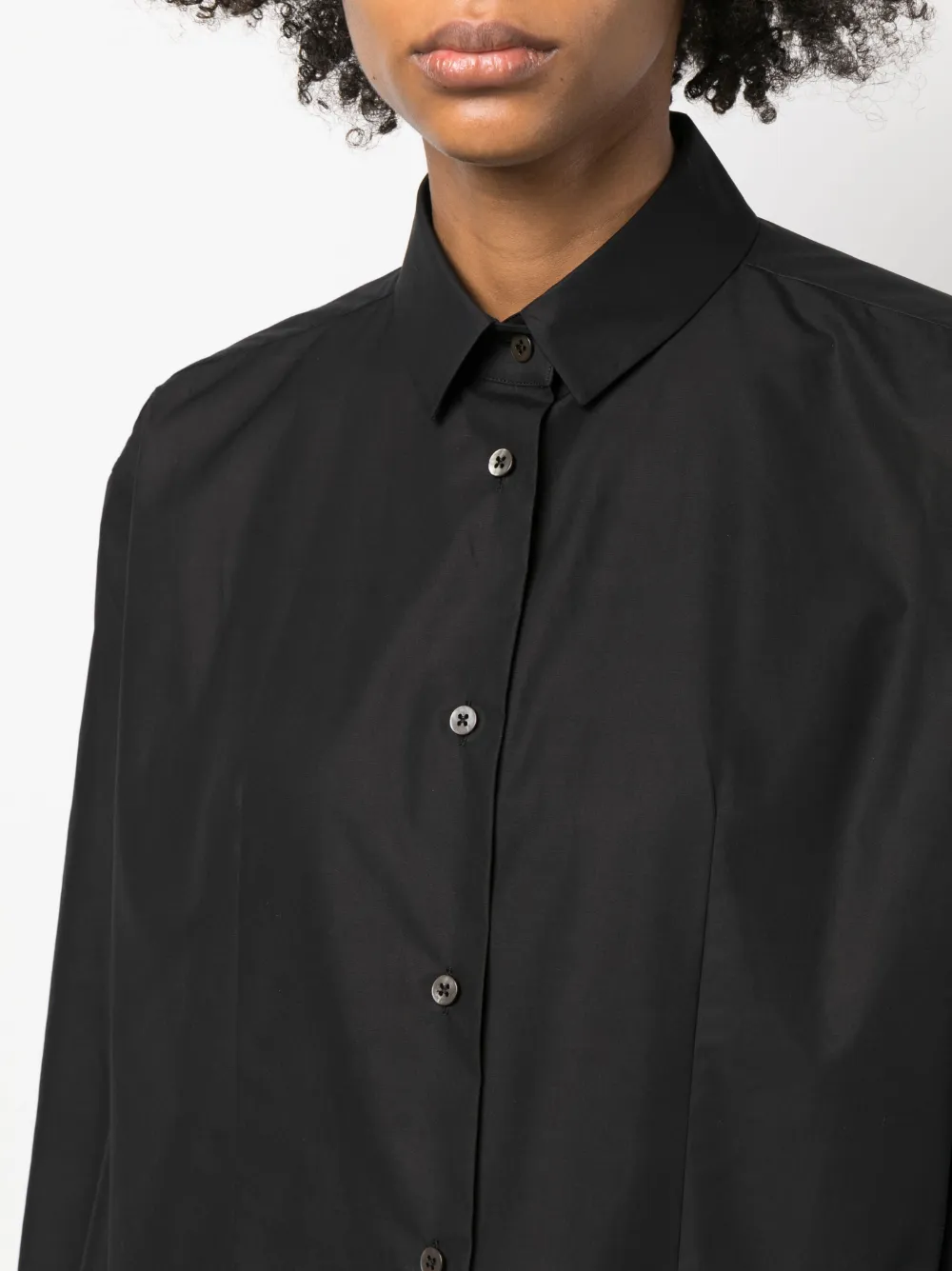 The Row Katoenen blouse Zwart