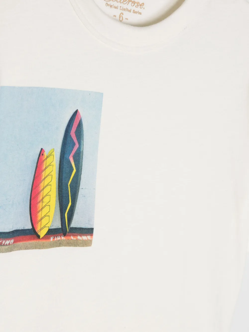 Shop Bellerose Milow Surf-inspired Print T-shirt In Neutrals