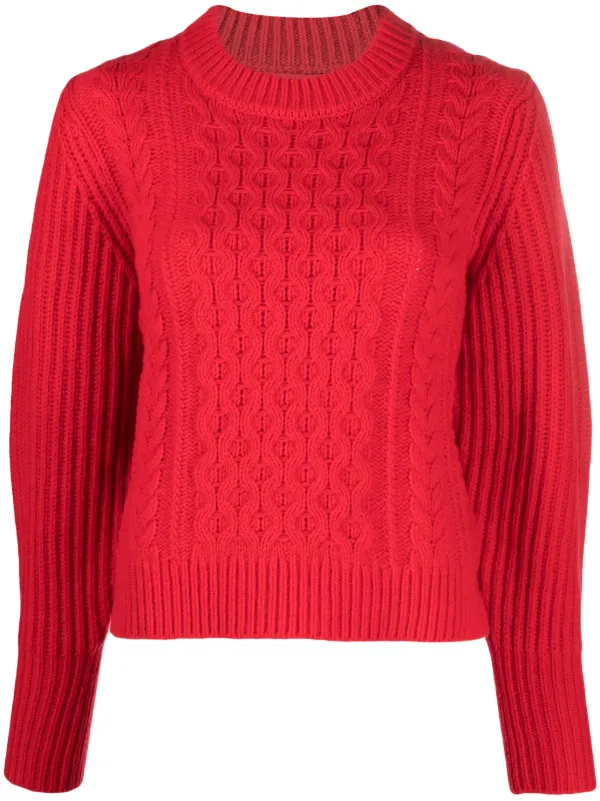 Red hot sale wool jumper