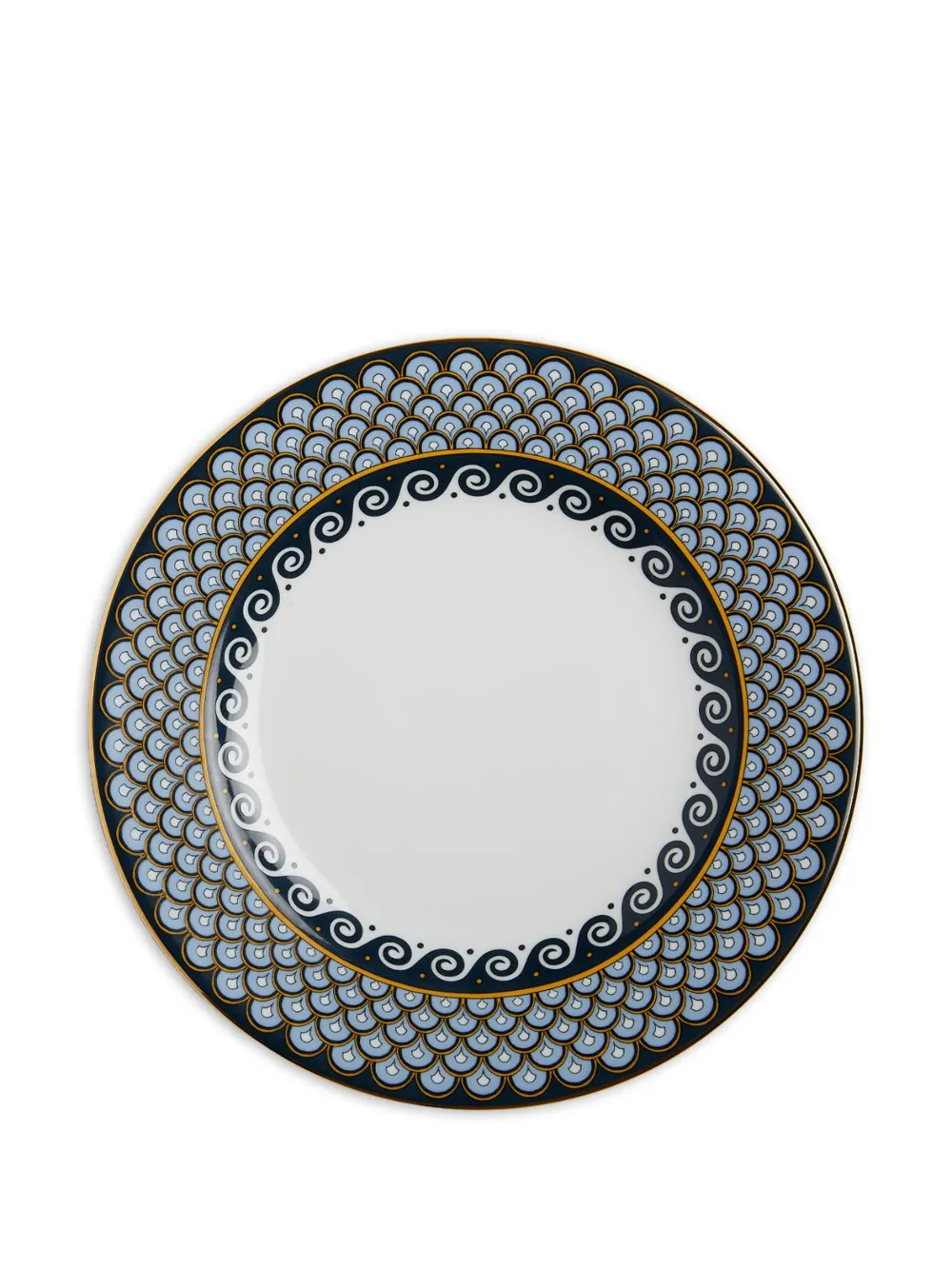 La Doublej Patterned Soup And Dinner Plates (set Of 2) In Blue