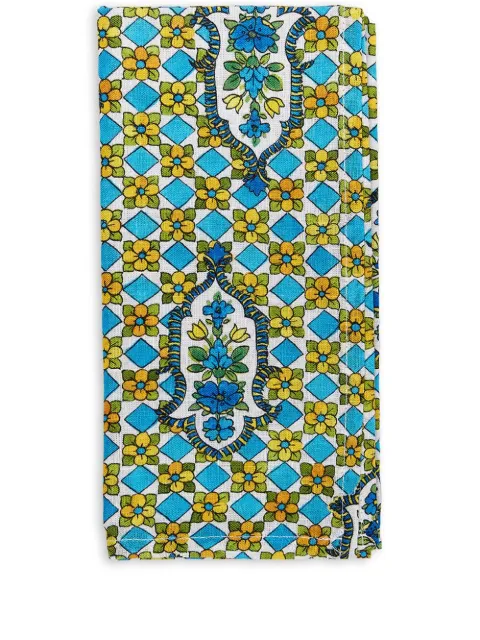 La DoubleJ floral-print napkin set 