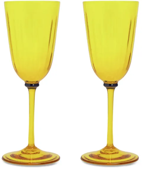 La DoubleJ Rainbow Murano wine glasses (set of 2)