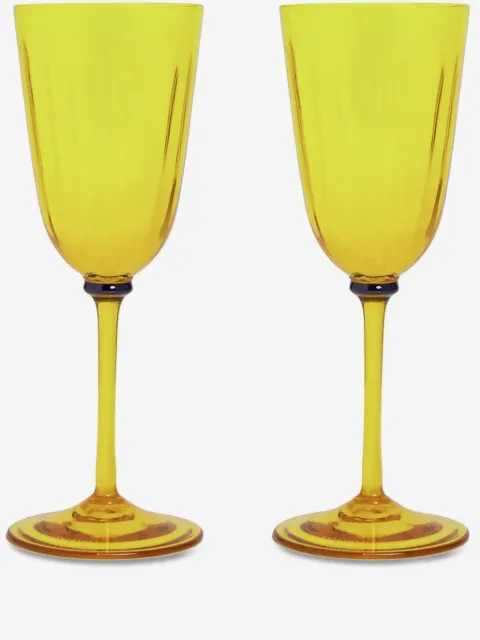 La DoubleJ Rainbow Murano wine glasses (set of 2)