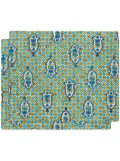 La DoubleJ floral-print table mat set - Green