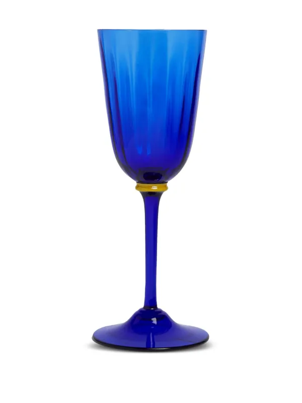 ベネチアンガラス ムラーノグラス イルカ ワイングラス 2点セット MURANO グラス2点セット 工場 直営 店ハンドメイド・手芸 - ベネチアン