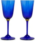 La DoubleJ Rainbow Murano wine glasses (set of 2) - Blue