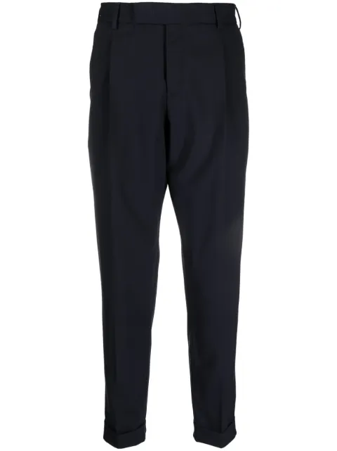PT Torino virgin wool-blend cropped trousers