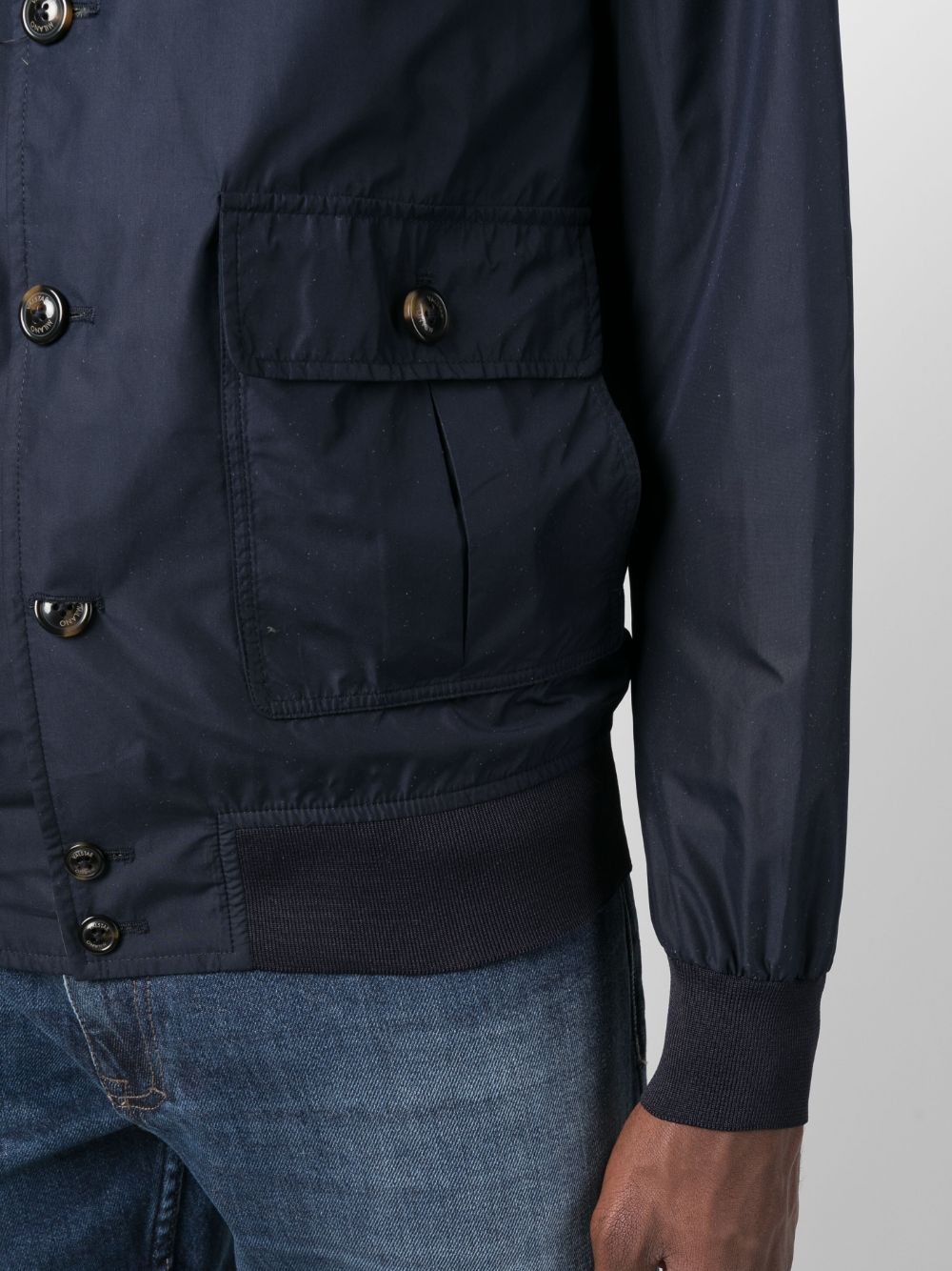 Shop Valstar Single-breasted Lightweight Jacket In Blau