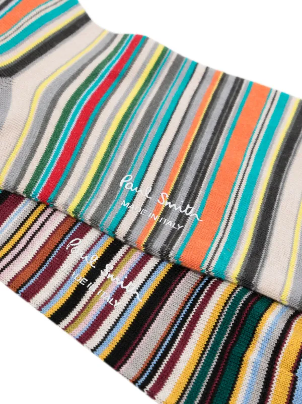 Paul Smith ストライプ 靴下 セット | ブラック | FARFETCH JP