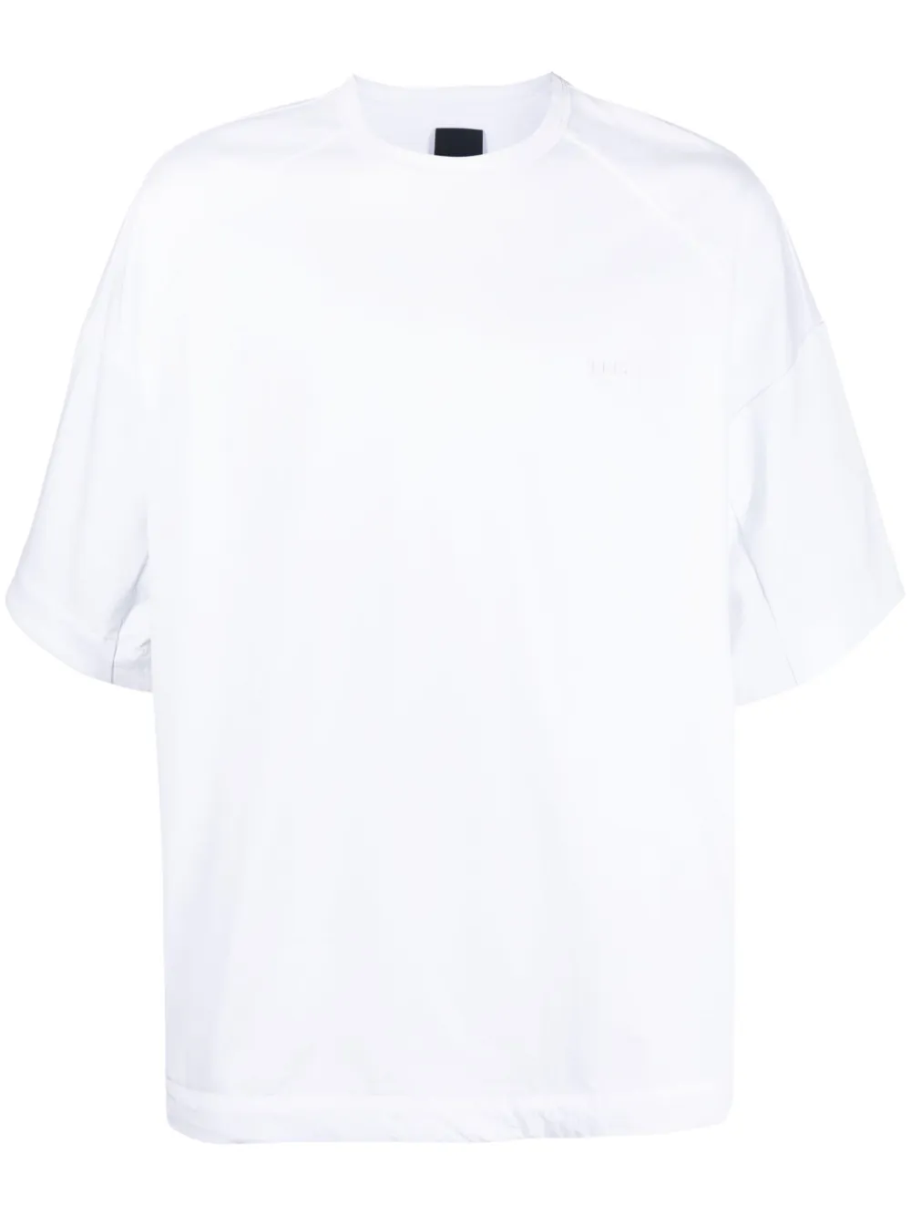 Juun.J oversized side-zip T-shirt - White