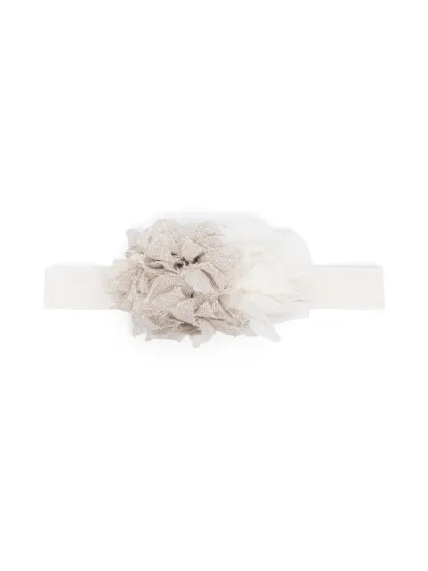 Caffe' D'orzo floral-motif linen headband 