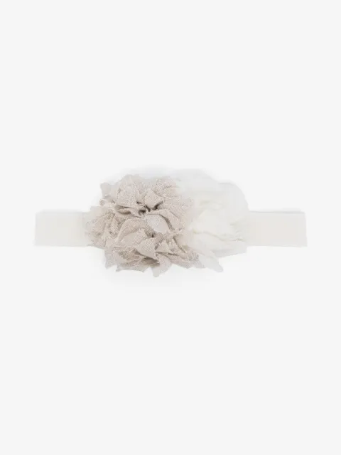 Caffe' D'orzo floral-motif linen headband