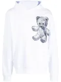 Philipp Plein Paisley Teddy Bear hoodie - White