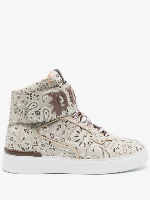 Philipp Plein tenis con estampado de cachemira