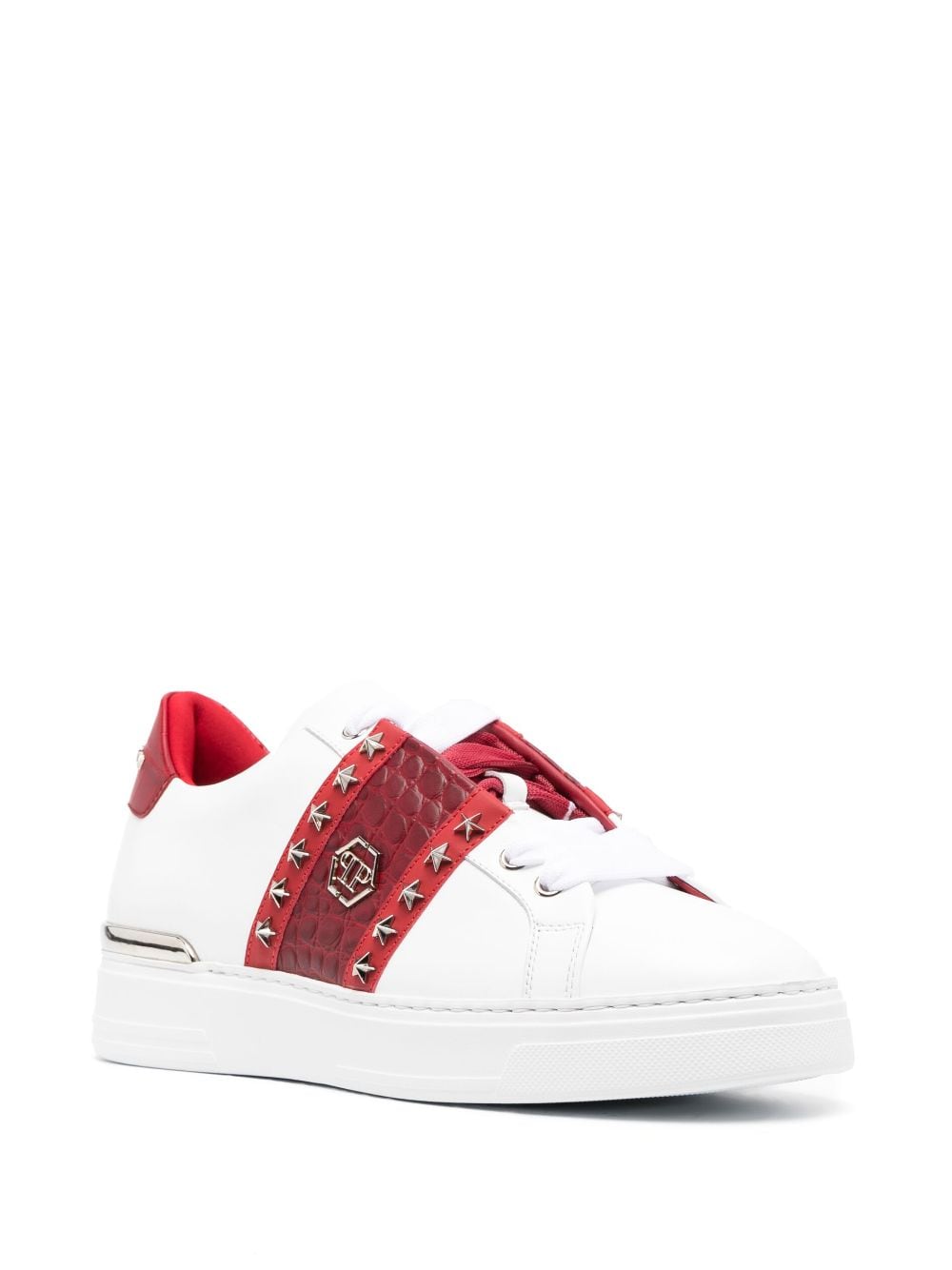 Philipp Plein Hexagon low-top sneakers - Wit