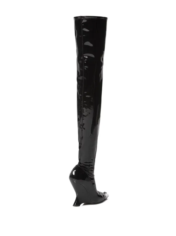 Philipp plein thigh hot sale high boots